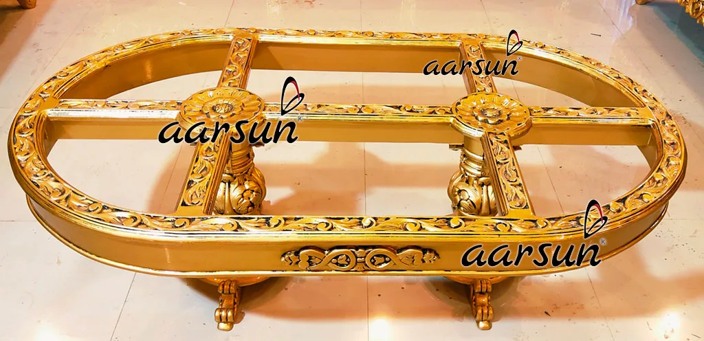 Luxury Chesterfield Sofa in Black & Gold UH-YT-348-C