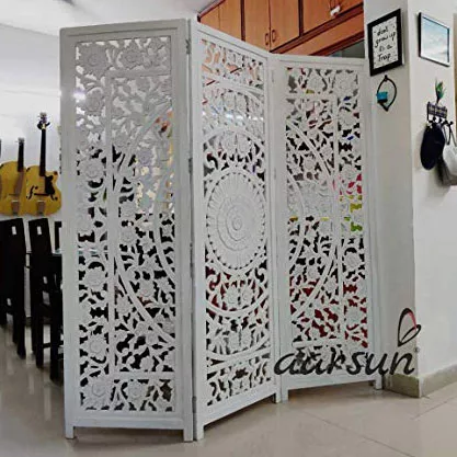 Image for White Wooden Partition Room Separator UH-NTPRT-0008