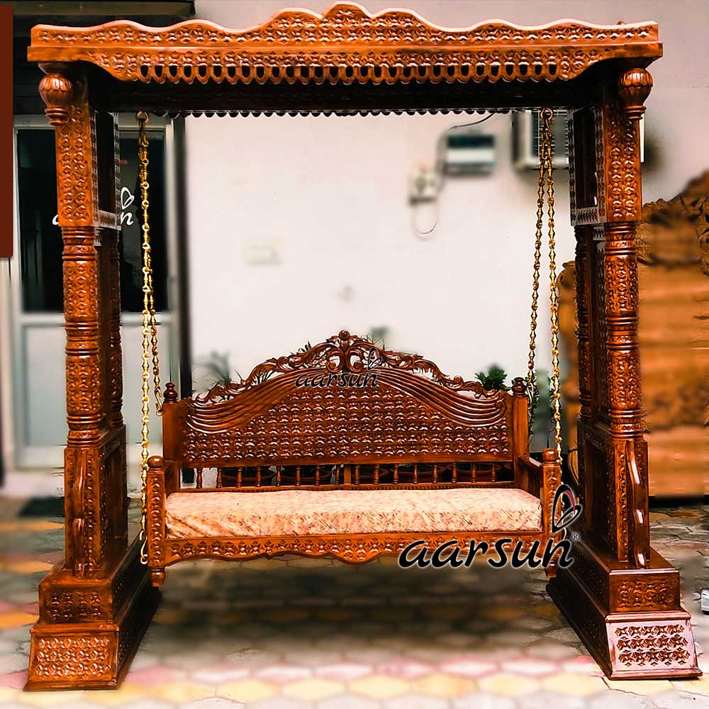 Wooden Swing Jhula Floor Standing yt-346