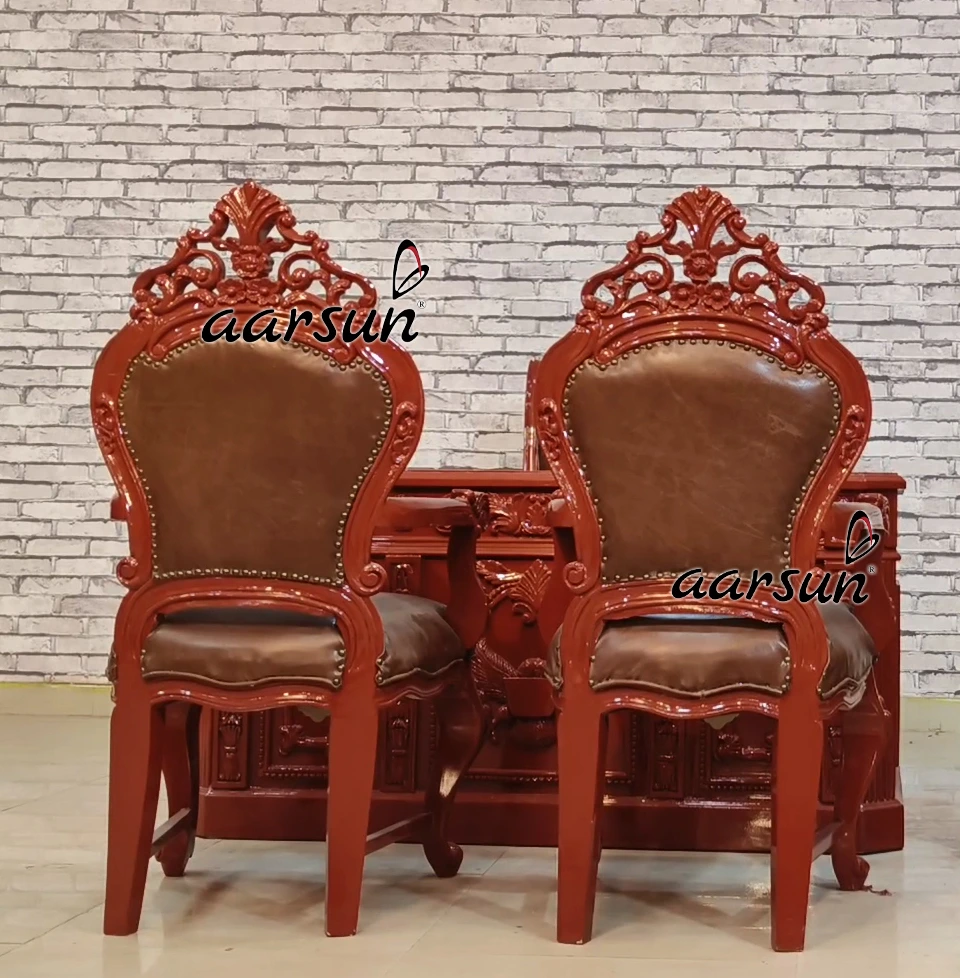 Office Furniture in Solid Teak Wood - Image 5