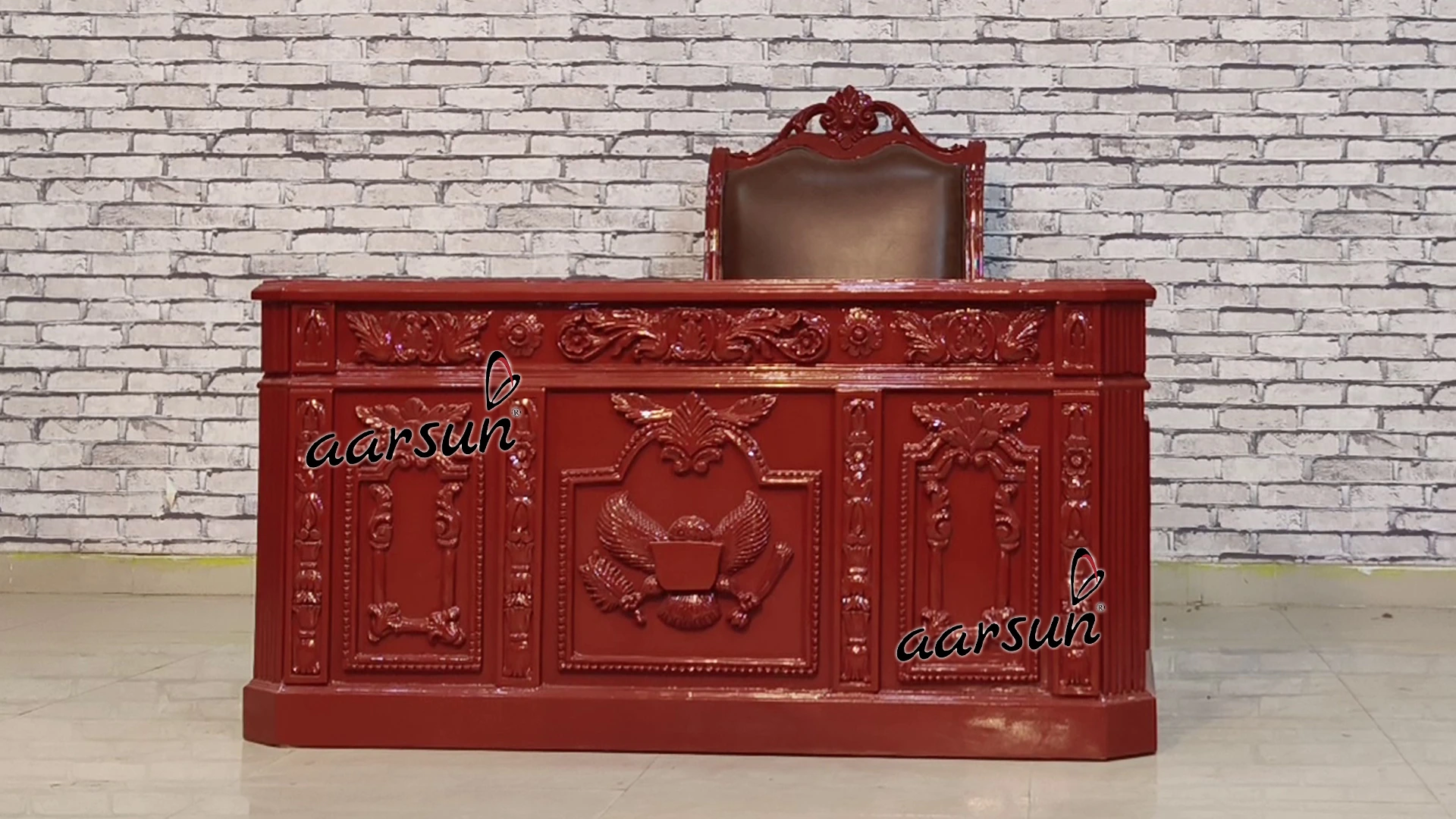 Office Furniture in Solid Teak Wood - Image 8