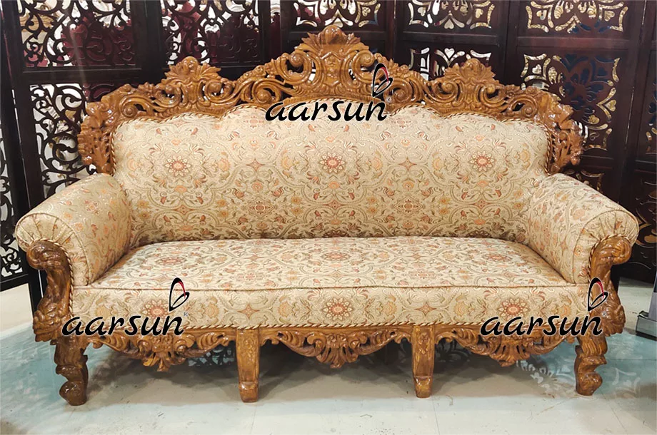 Aarsun Traditional Saharanpur Sofa Set-B