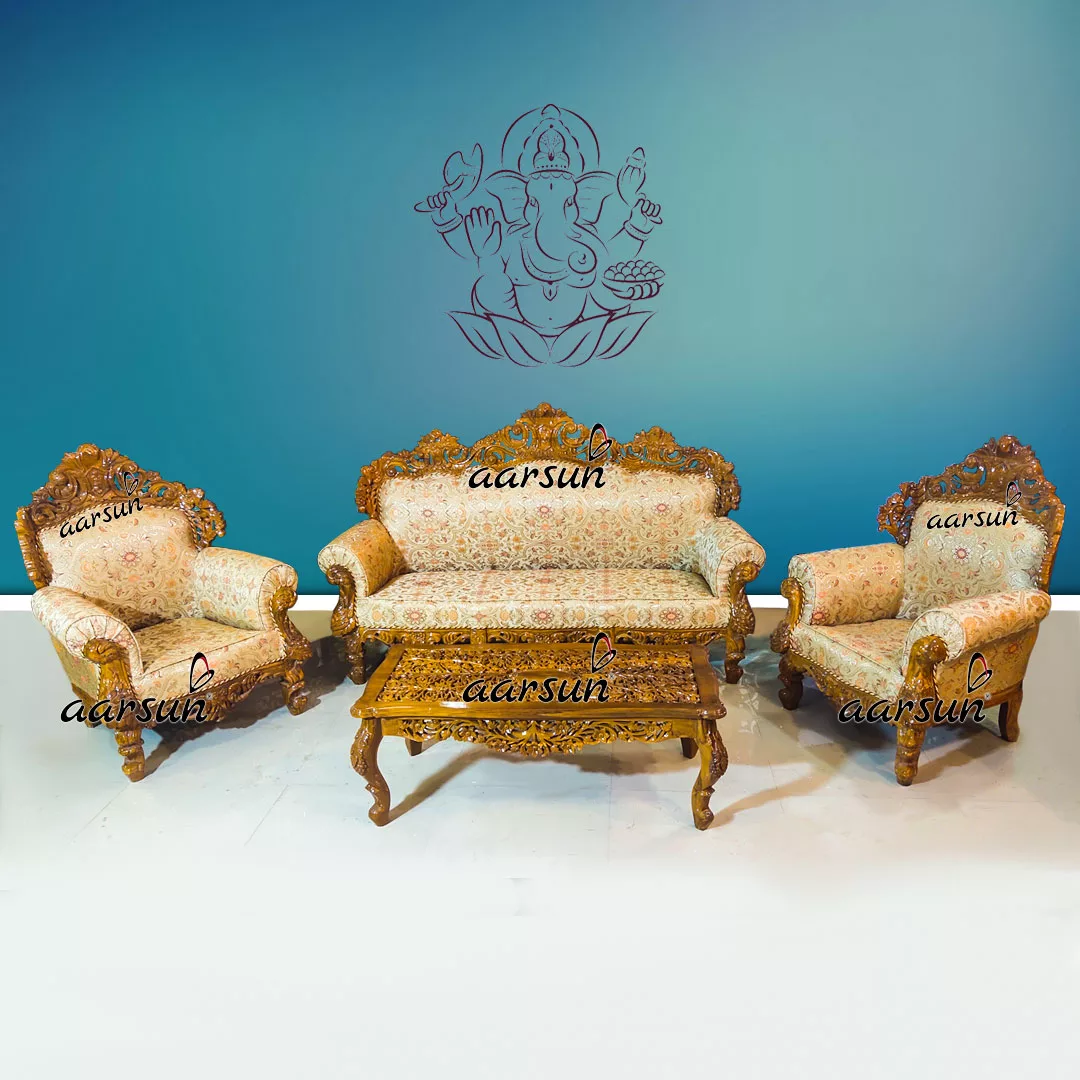 Traditional Wooden Classic Sofa Set YT-378