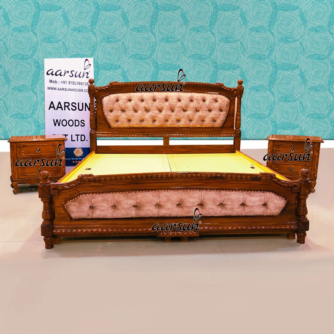 Image for Elegant King Size Bed with Storage UH-YT-404