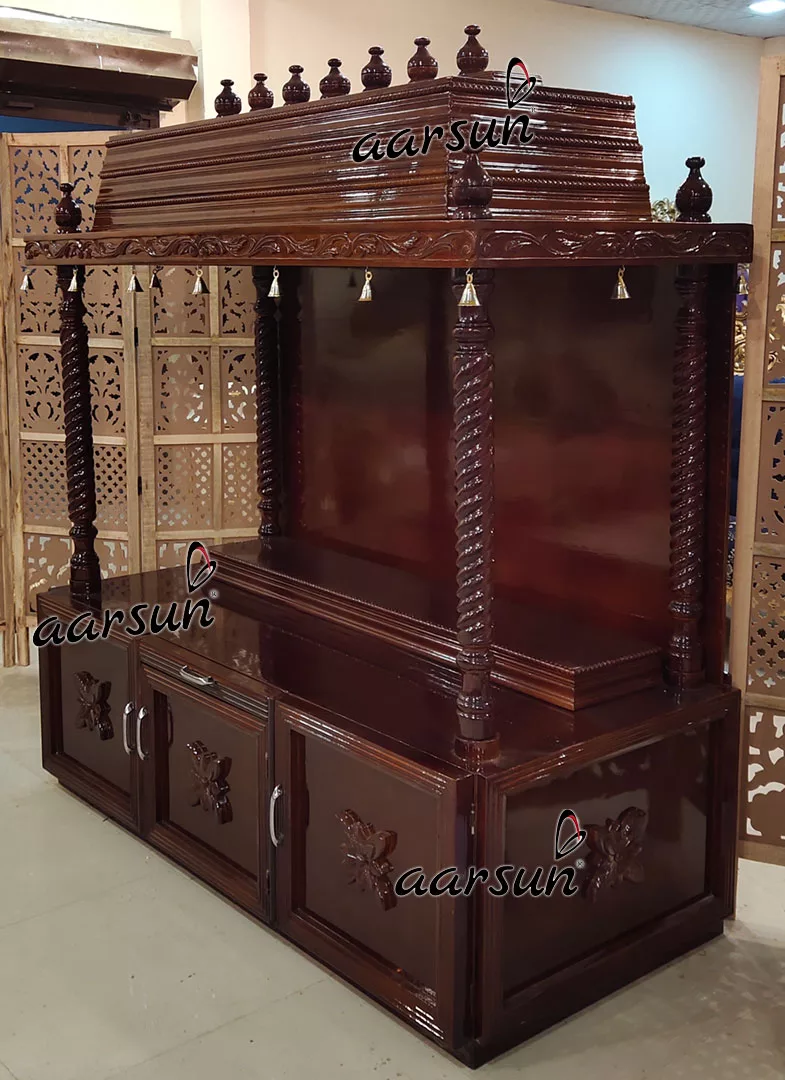 Folding Temple in Teak Wood DIY Easy Assembly-A Aarsun