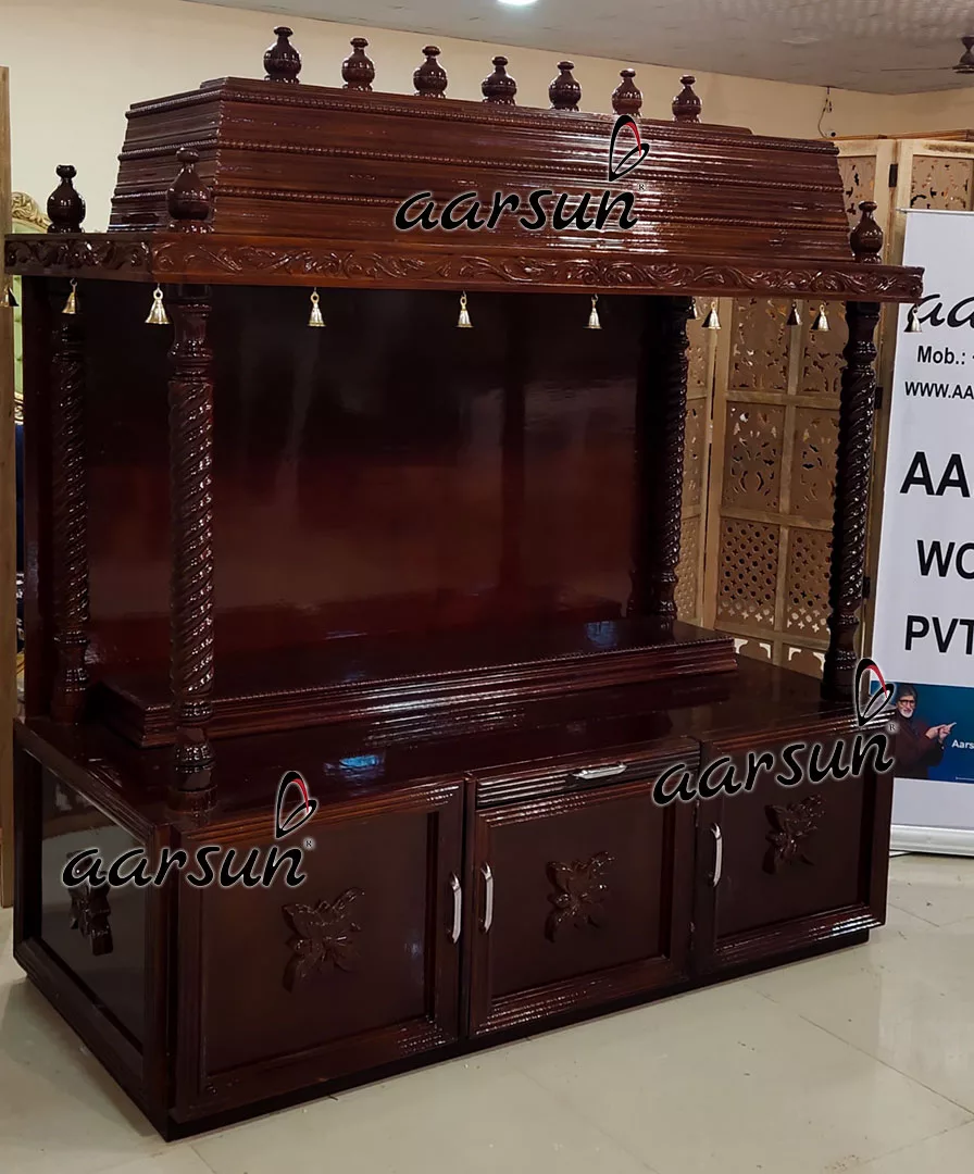 Folding Temple in Teak Wood DIY Easy Assembly-B