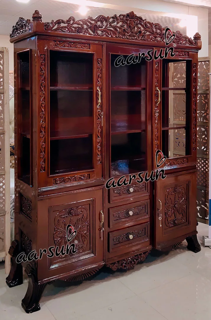Handcrafted Multipurpose Cabinet Showcase Armoire Almirah-A