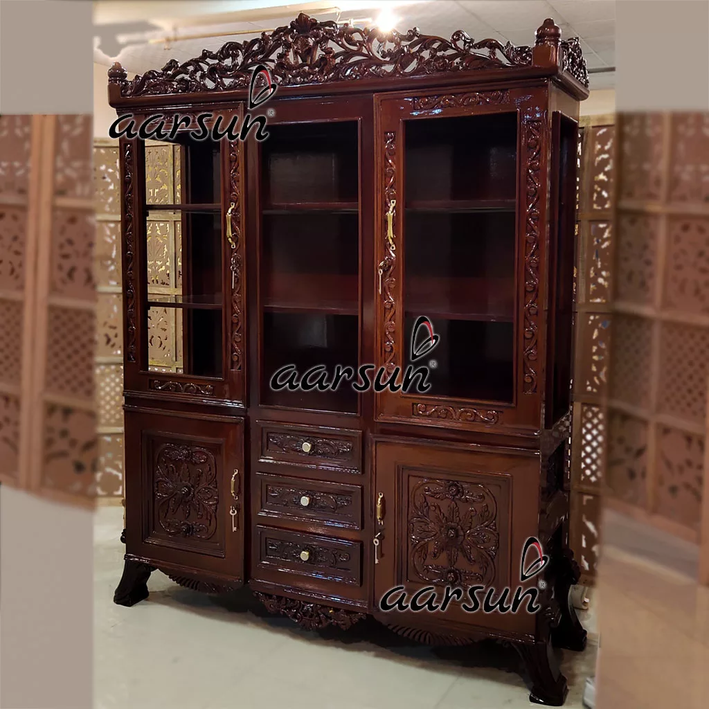 Handcrafted Multipurpose Cabinet Showcase Armoire Almirah-B