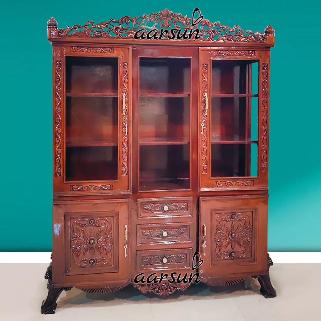Handcrafted Multipurpose Cabinet Showcase Armoire Almirah UH-YT-411