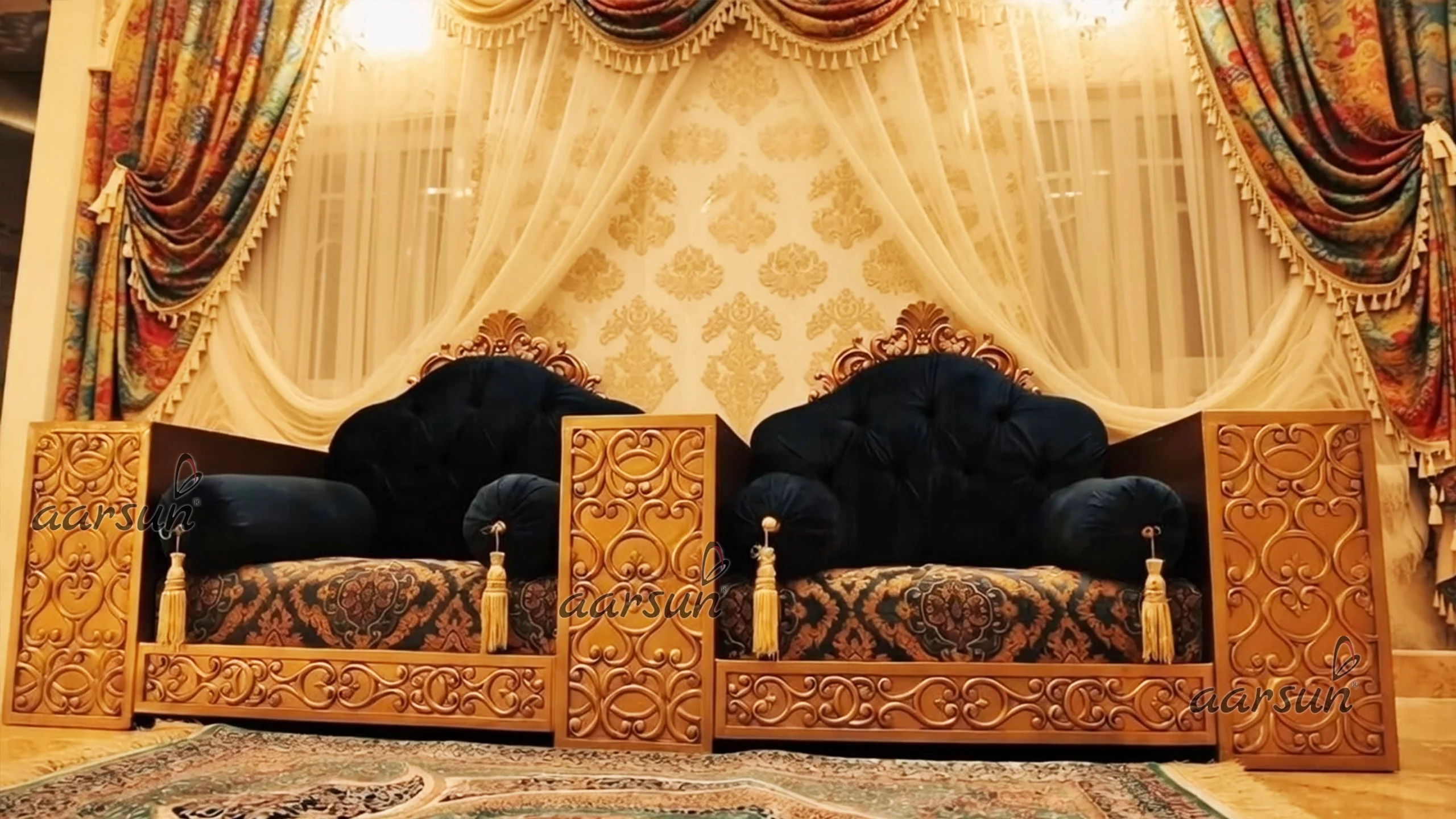 2 Seater Stylish Sofa Set Sitting Room Baithak YT-453