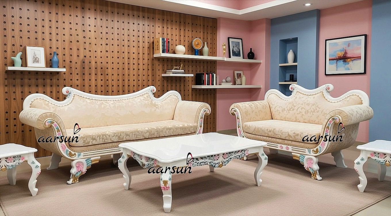 Unique Royal Couch Set in Multicolor Theme YT-473