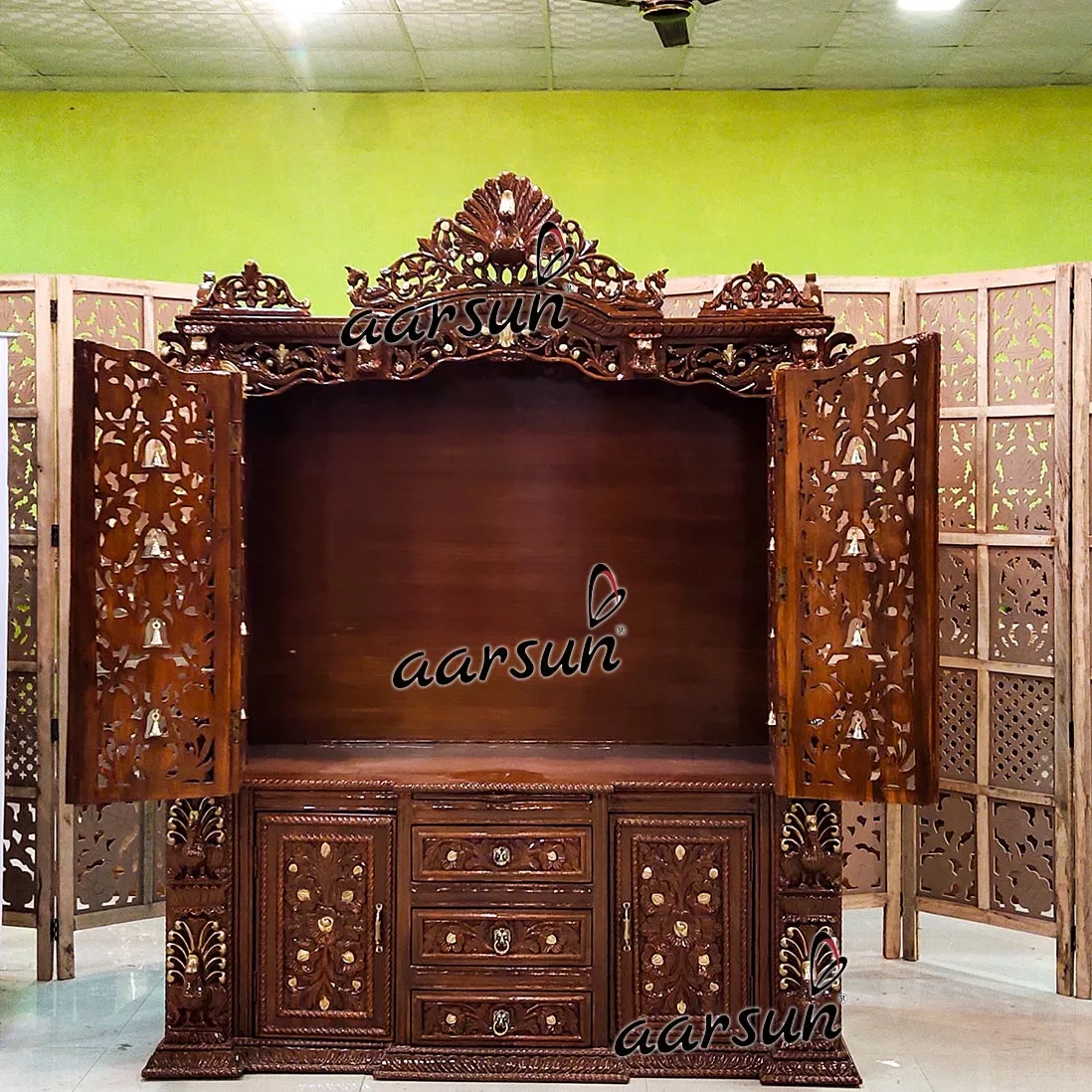 Designer Temple with 2-Fold Doors YT-492-A