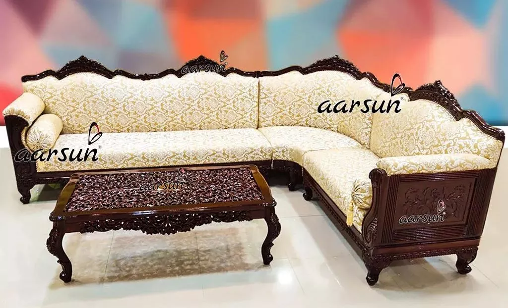 L shape sofa corner design