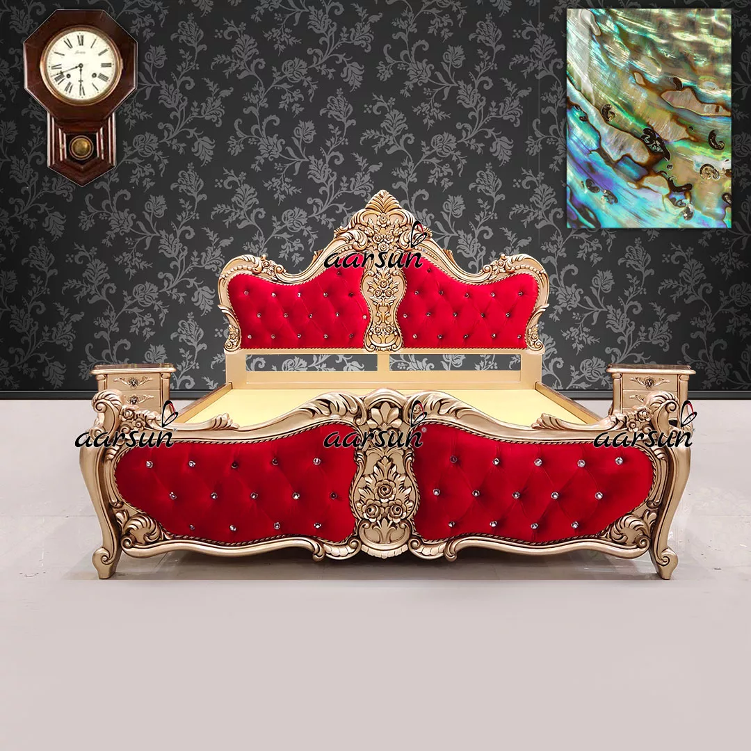 Royal King-Size Bed & Side Tables