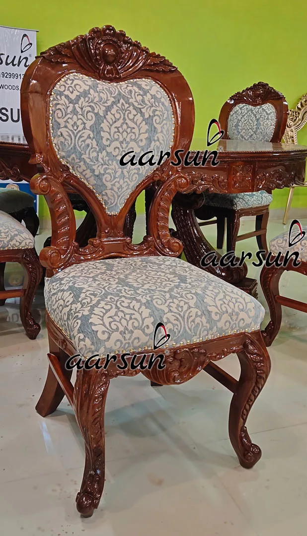 Classic Round Dining with 6 Chairs & Round Top Table UH-YT-509-D