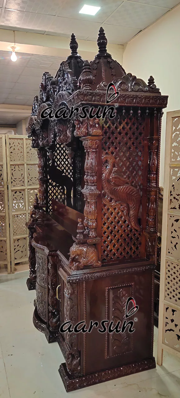 Grand Temple Handcrafted in Teak Wood-A