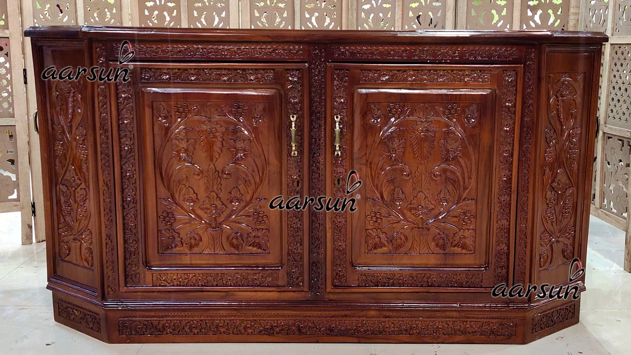 Hand Carved Bar Unit-B