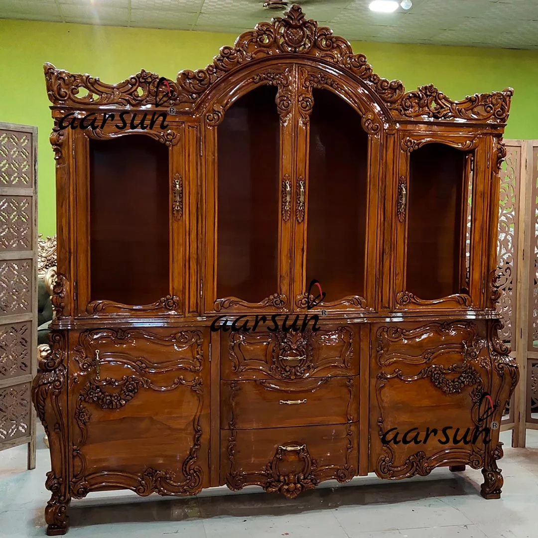 Aarsun Classic Victorian Era Crockery Cabinet-B