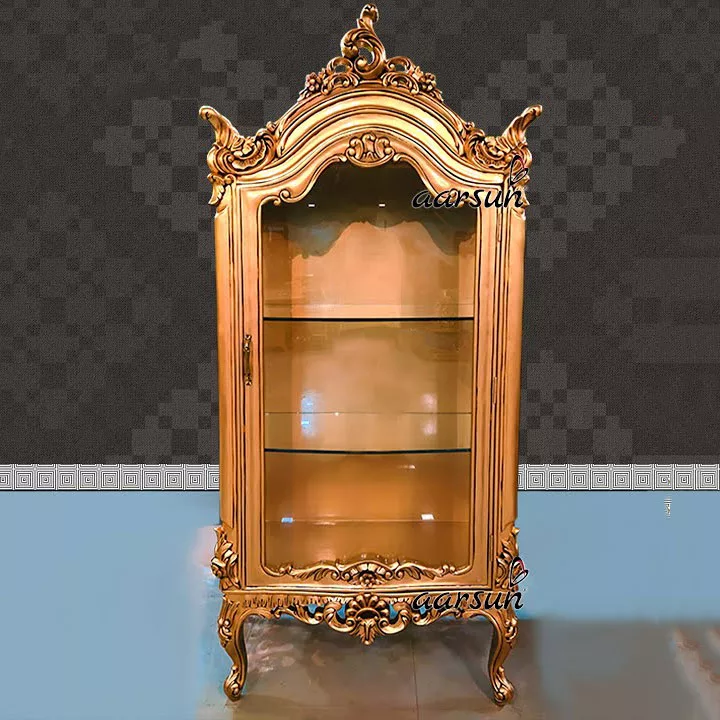 Luxurious Crockery Cabinet in Antique Gold UH-YT-527