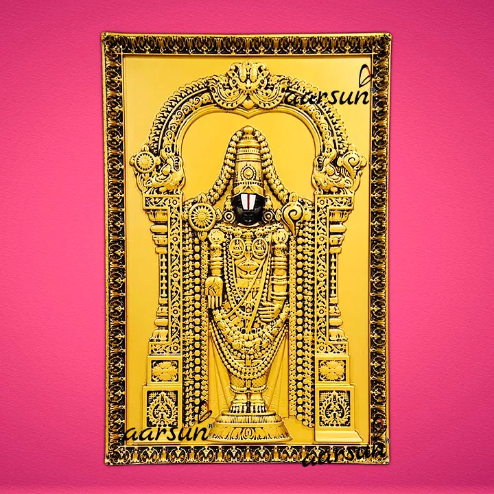Mesmerizing 3D Wooden Balaji Wall Art