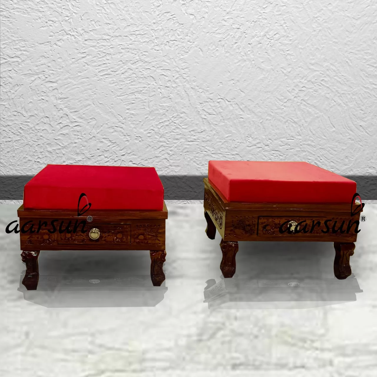 Aarsun Coffee Stool, Puffy Drawers, Rajasthani