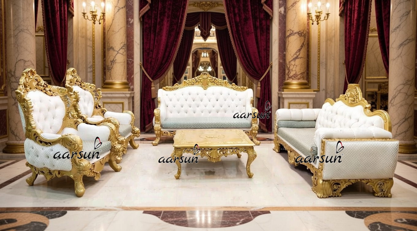 Royal Sofa Set in Gold YT-572