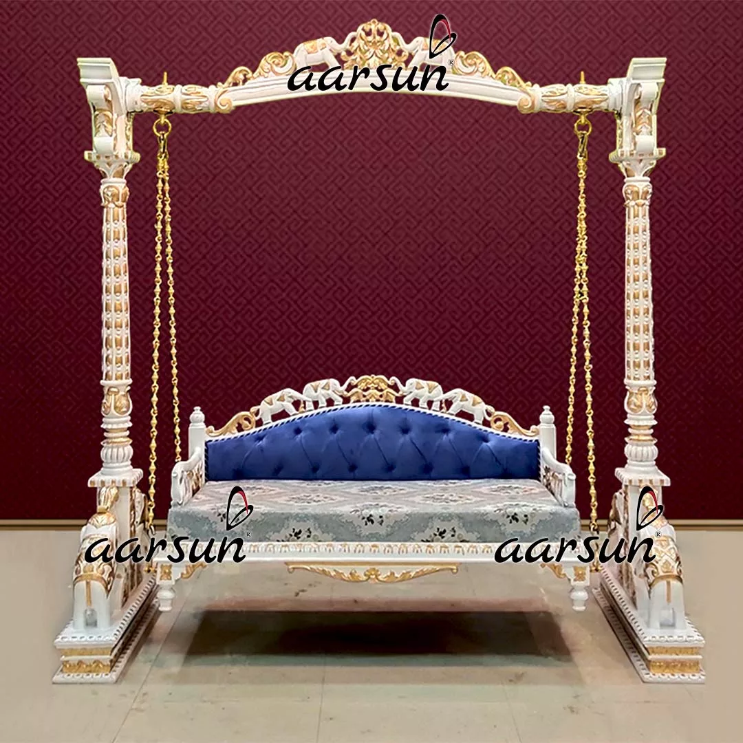 Aarsun Swing in White and Gold Unparalleled Quality YT-575