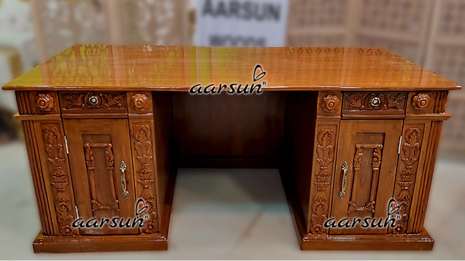 Office Desk in Natural Finish YT-578-B