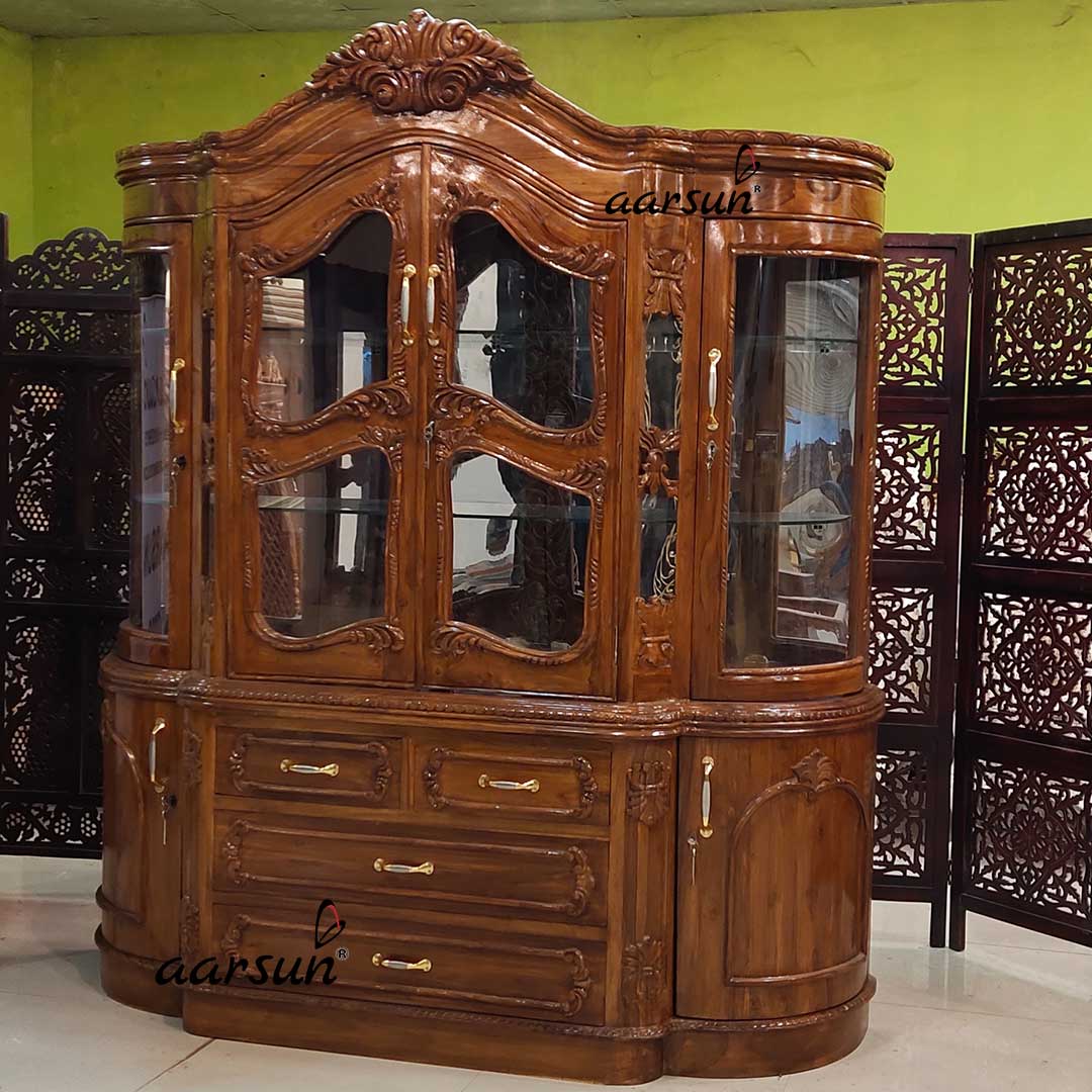 Classic Crockery Cabinet Display Almirah YT-586-A