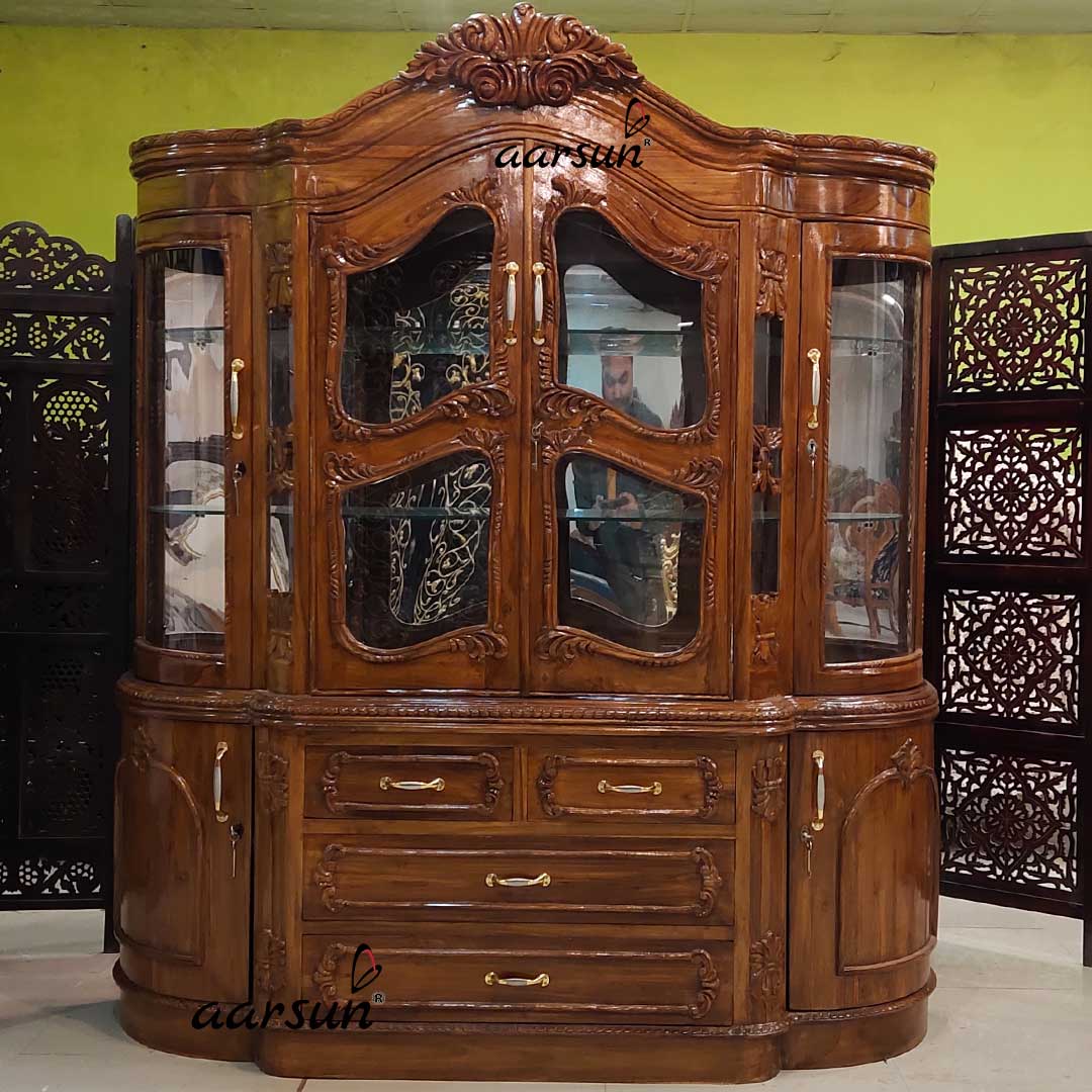 Classic Crockery Cabinet Display Almirah YT-586-B