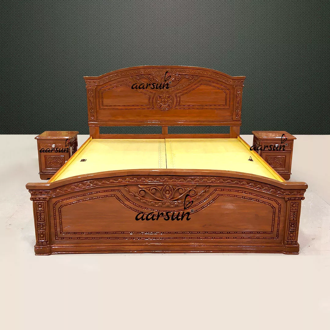 Image for Classic Style Bedroom Set in Teak Wood UH-YT-588