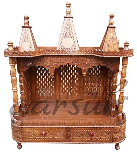 Image for Handcrafted Home Temple in Sheesham MNDR-1987