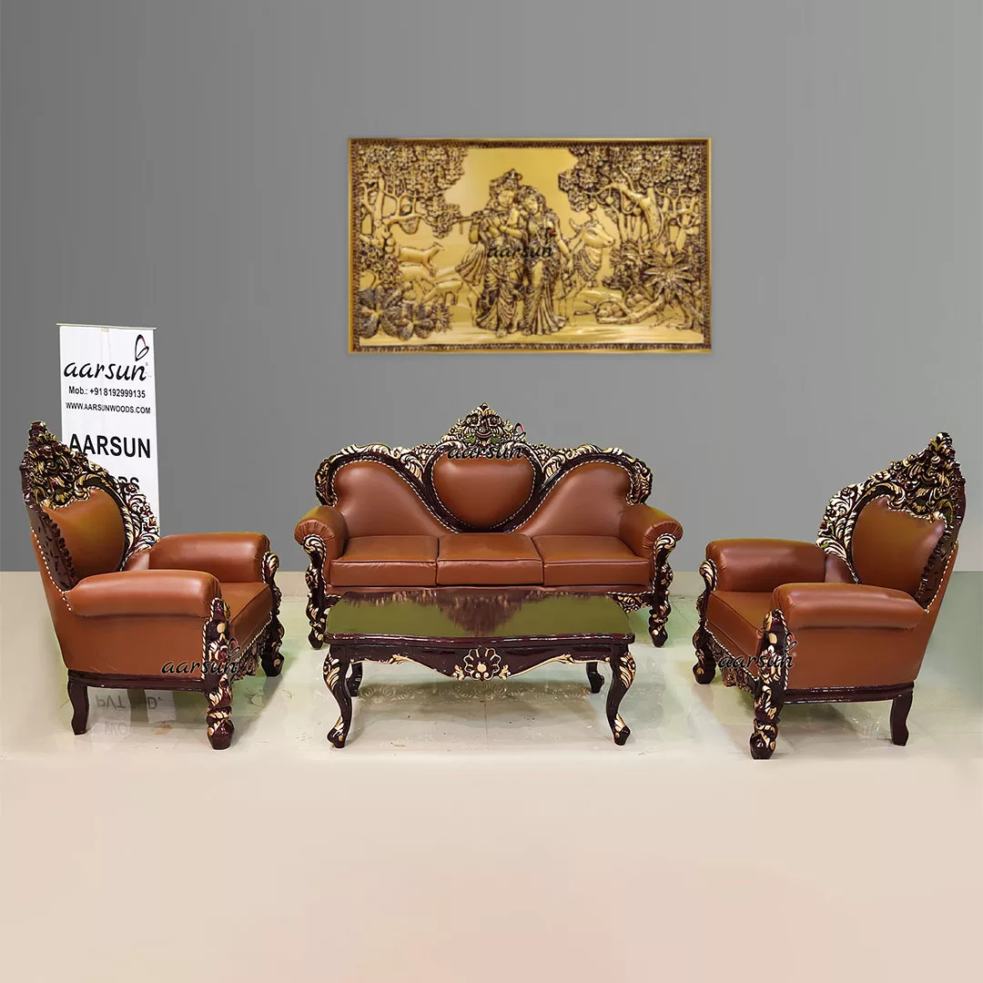 Designer Dual Shade Classic Dilwala Sofa Set