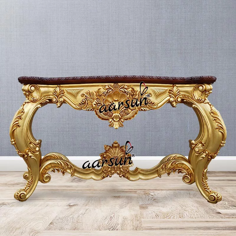 Classic wooden console table design