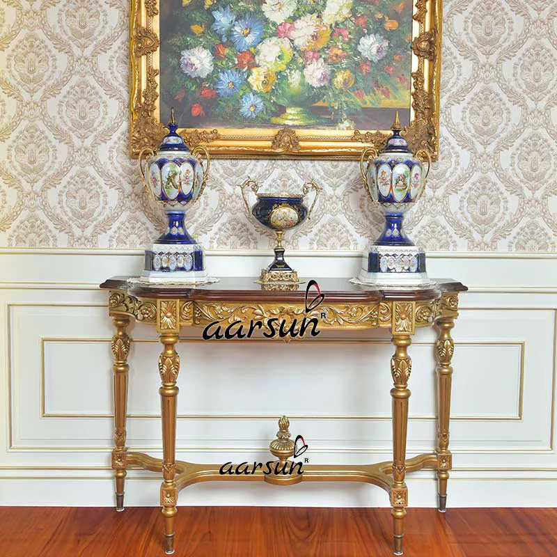 Most trending wooden console table design for home