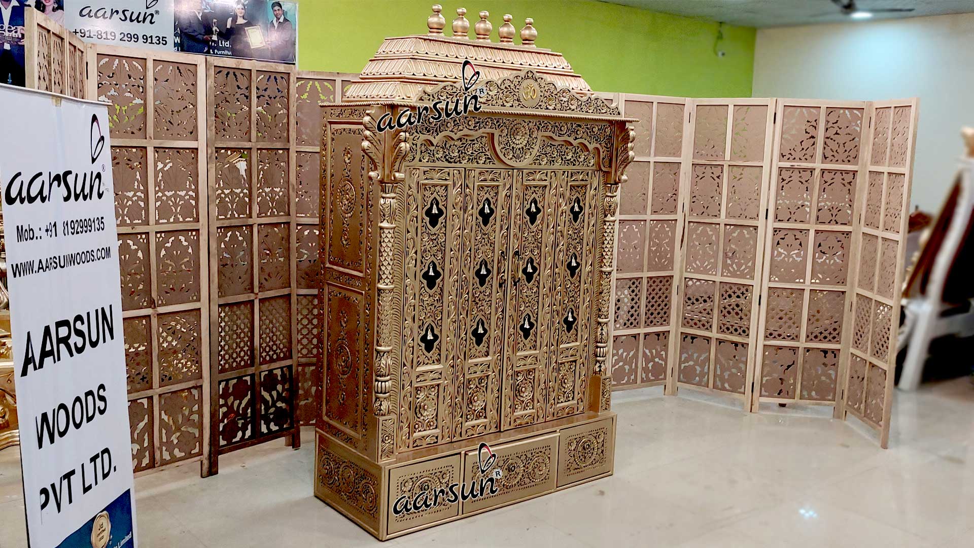 Antique Gold Bell Temple for Home YT-628-A