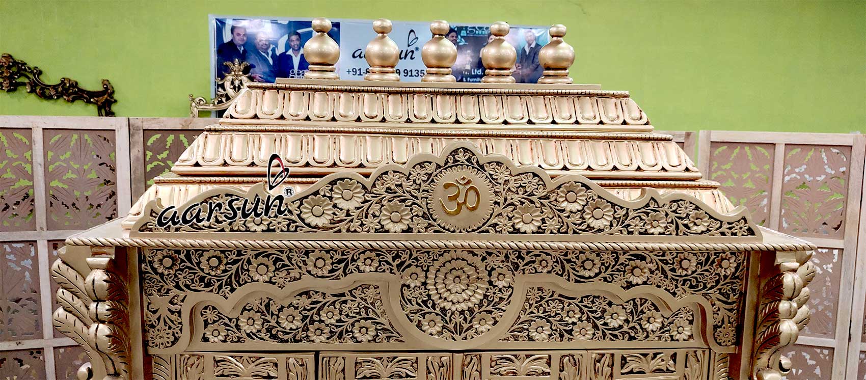 Antique Gold Bell Temple for Home YT-628-B