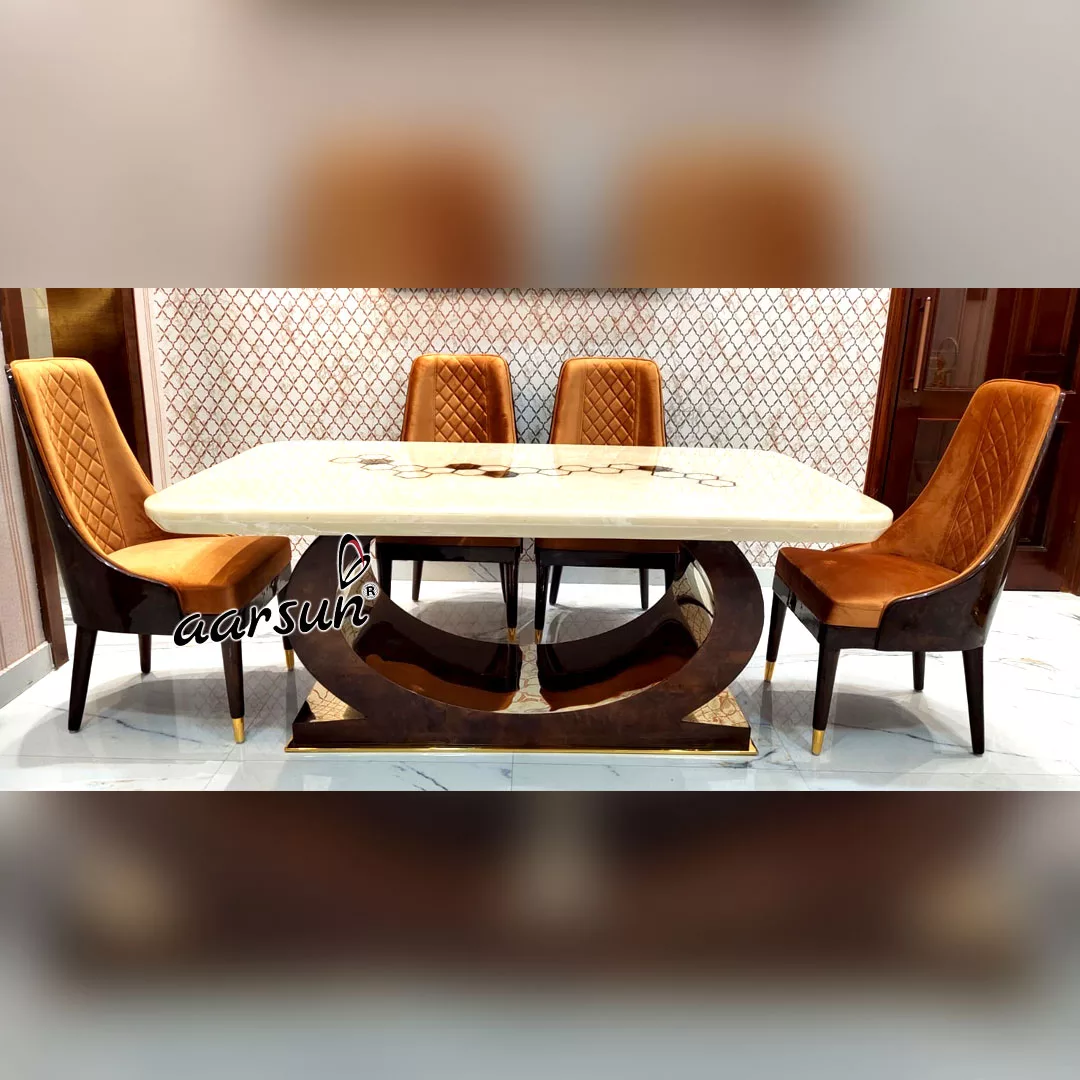 Image for Delhi Modern Dining Set Fine Grade Onyx
