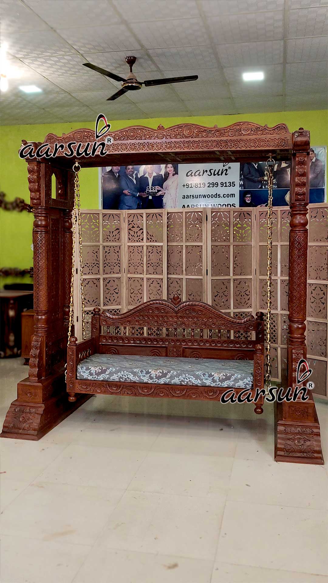 Indoor Carved Kashmiri Swing