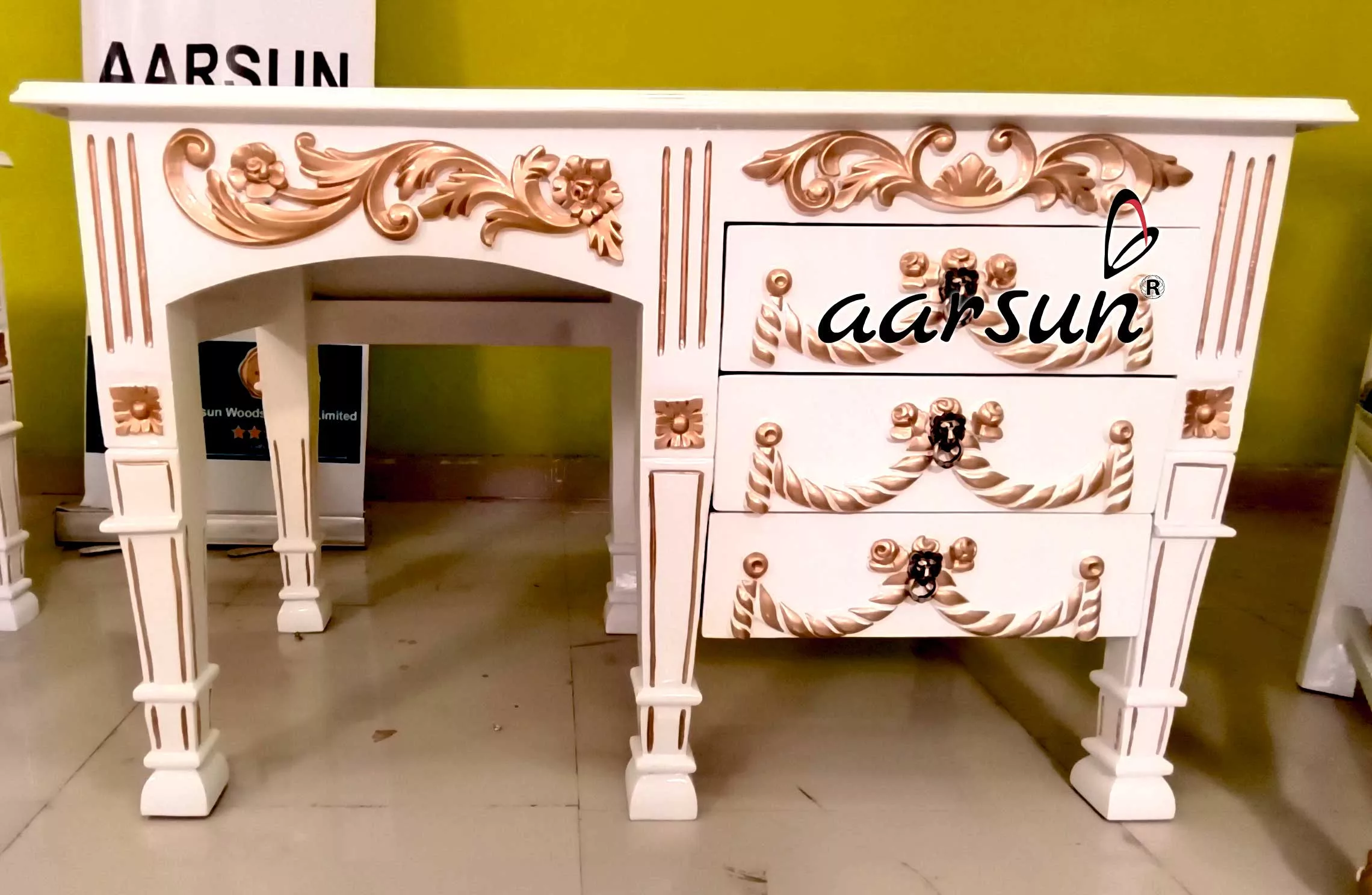 Aarsun Luxurious Study Table and Chair Set-A