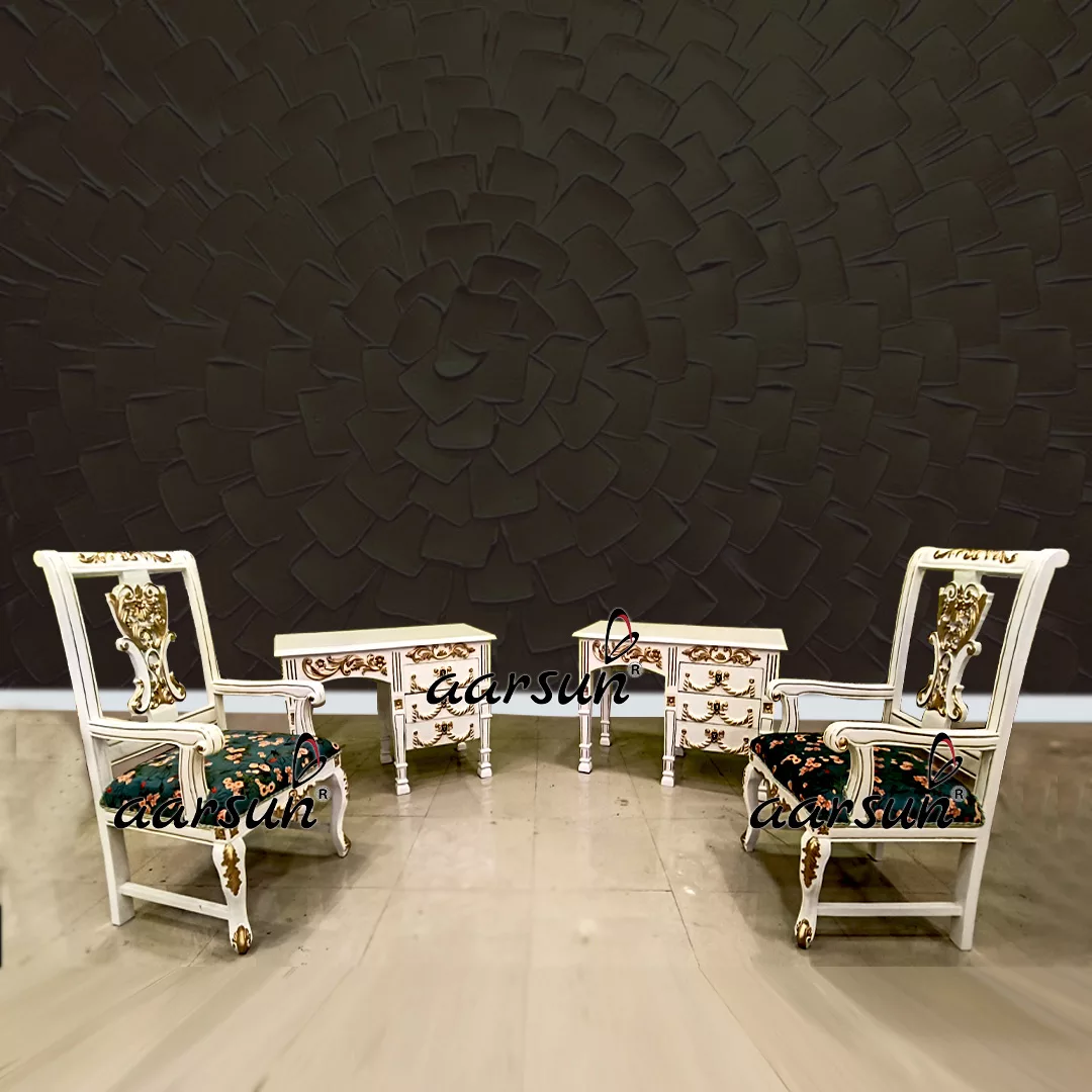 Luxurious Study Table and Chair Set