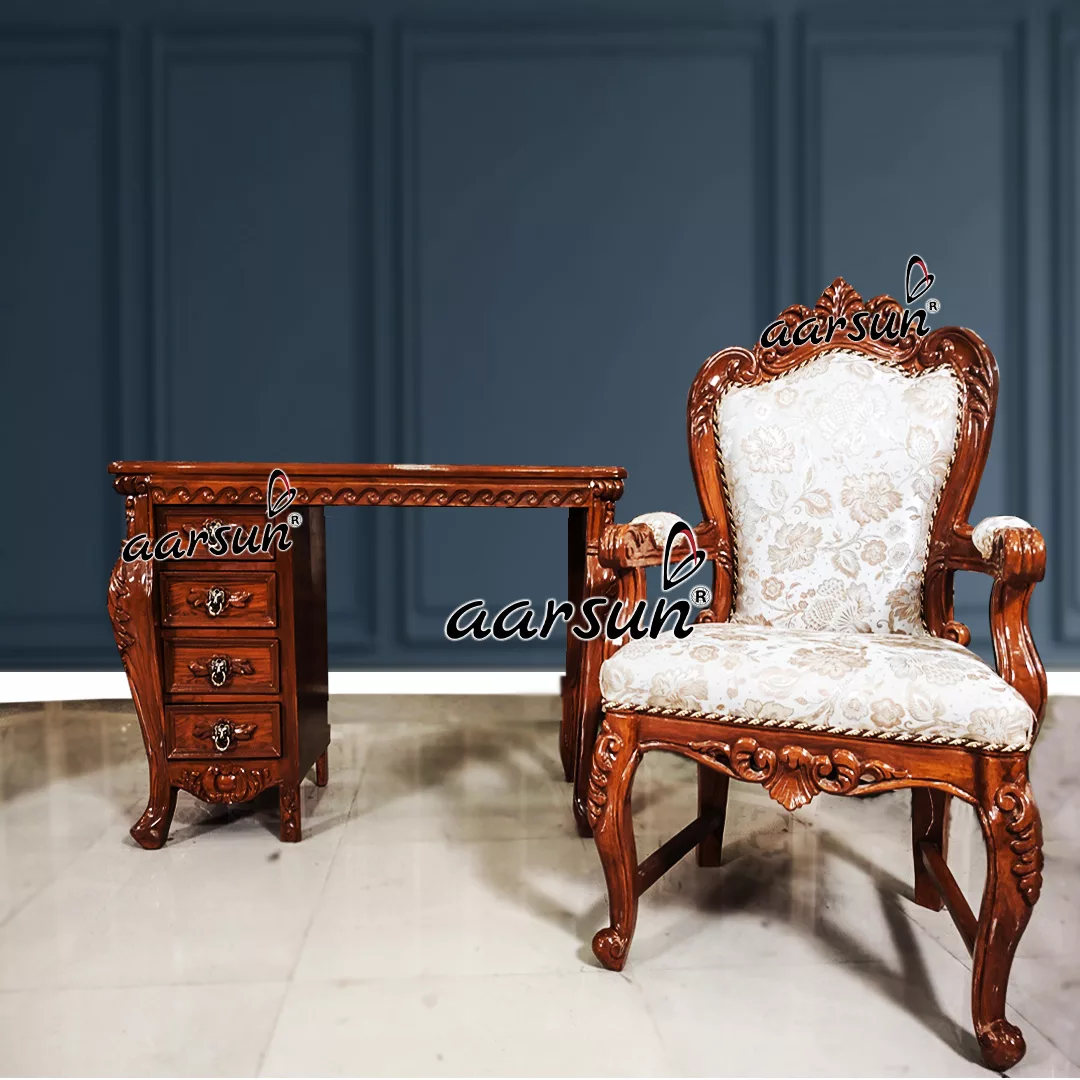 Study Desk and Chair in Solid Wood