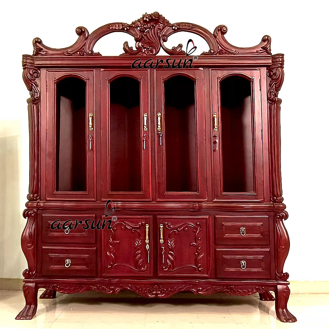 Classic Designer Display Cabinet in Solid Wood