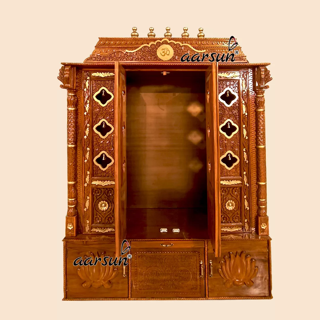 Image for Large Home Temple in Teak Wood YT-666-A