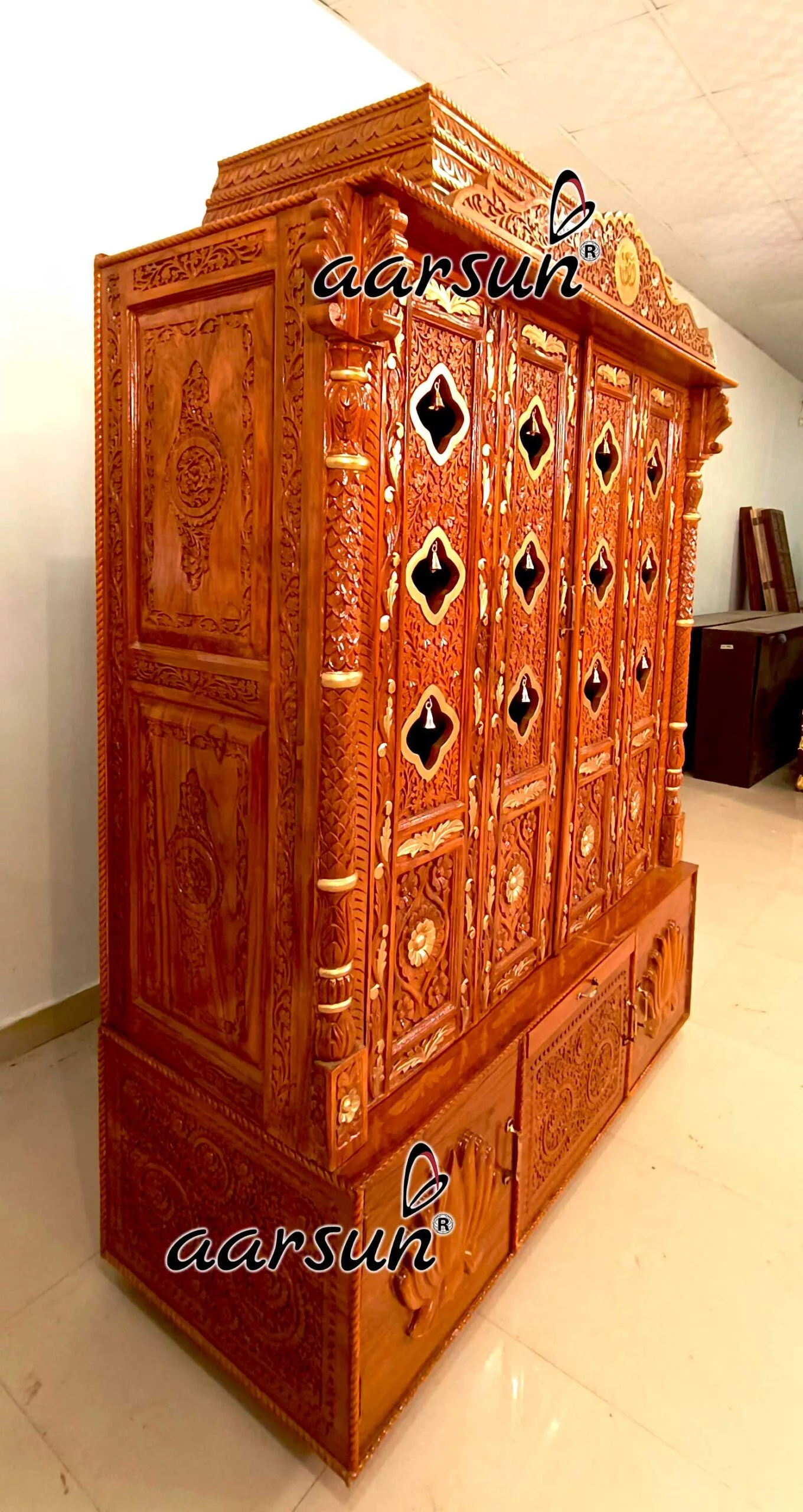 Large Home Temple in Teak Wood YT-666-B