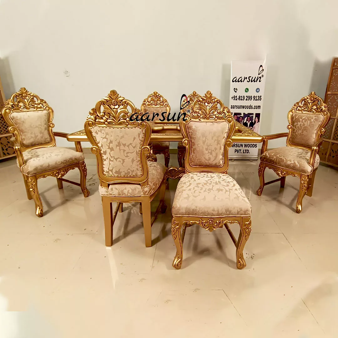 Dining Set in Gold