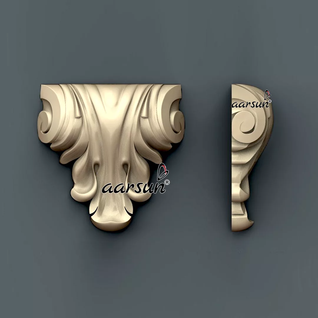 Wood Carved Corbel AW-013