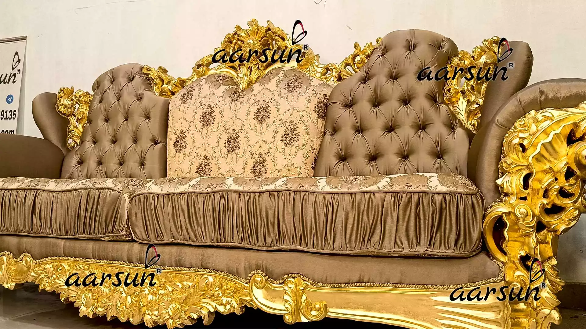 italian style Royal Sofa set for home living room collection from Aarsun Store