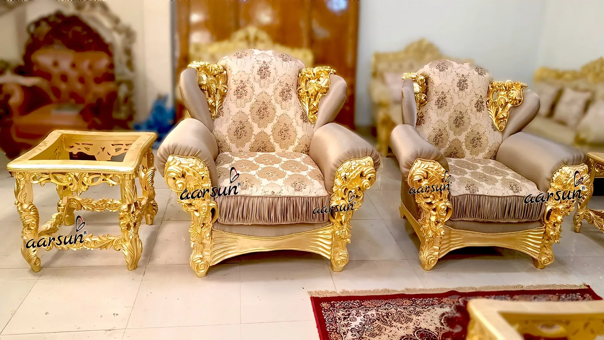 Aarsun Designer Maharaja Sofa Set