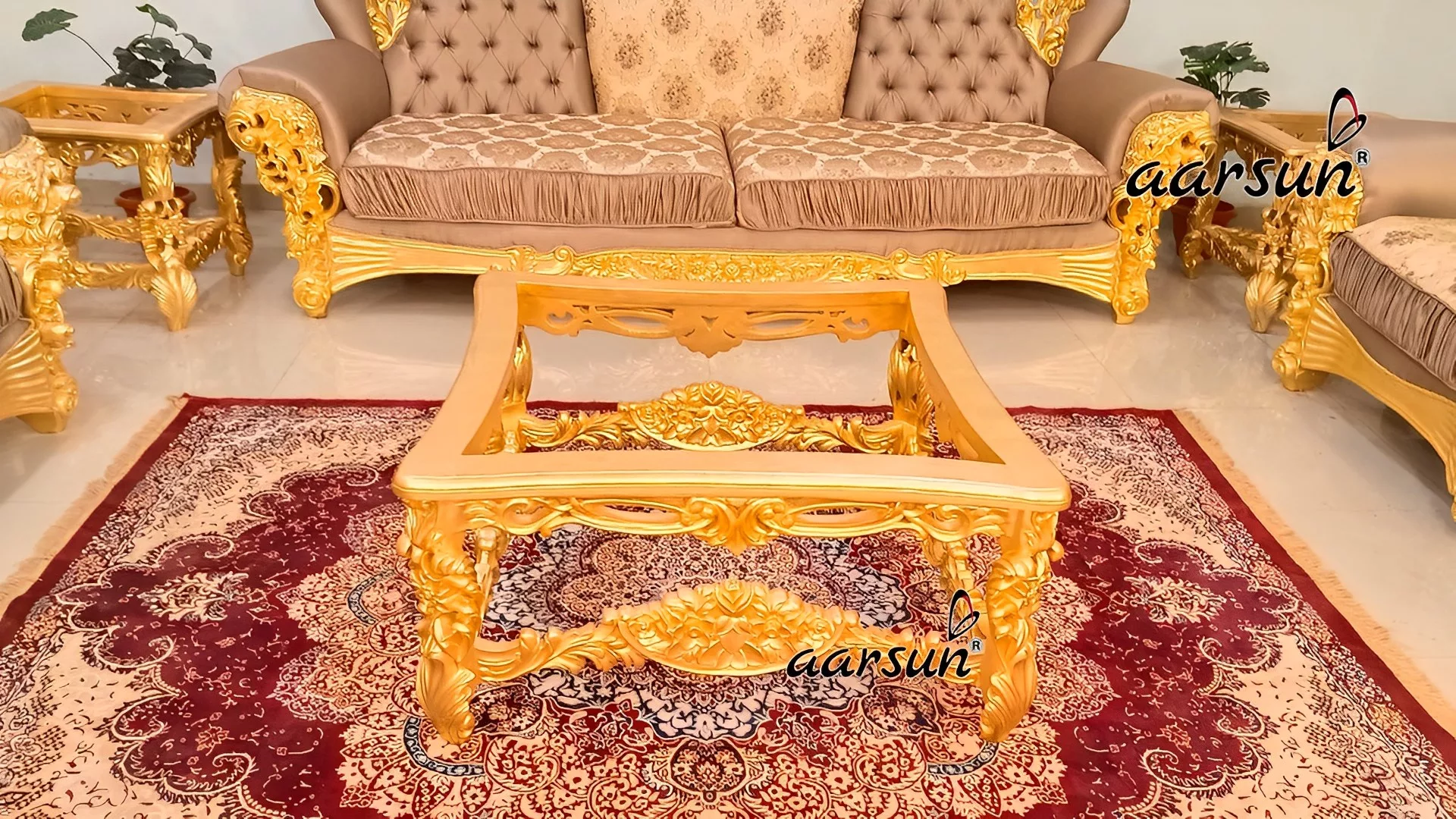 Aarsun Designer Maharaja Sofa Set